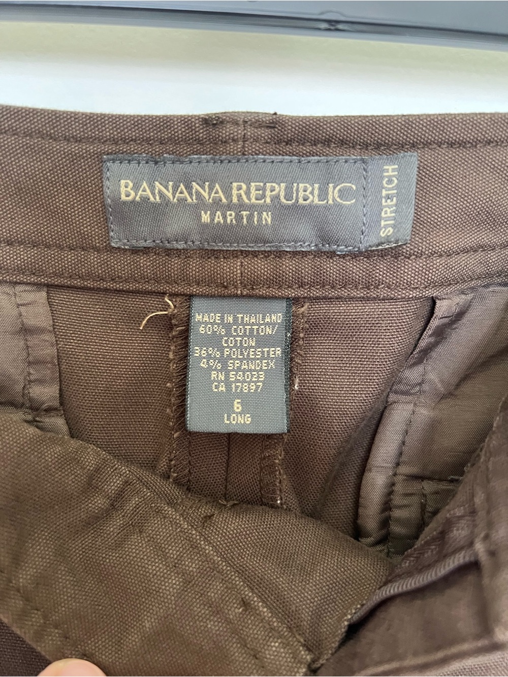 Banana Republic Chocolate Brown Straight Leg Trousers - Picture 4 of 7